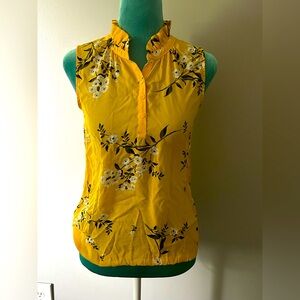 LOFT Yellow Collar Blouse